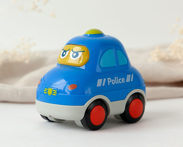coche policia con luz y sonido